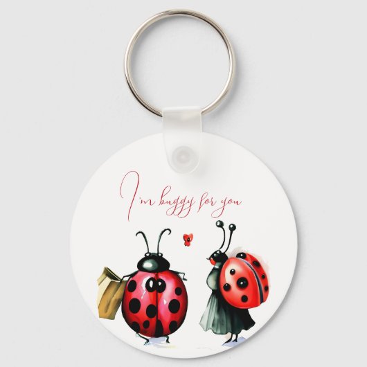 Porte-clés Carte de la Saint Valentin de Ladybug (Recto)