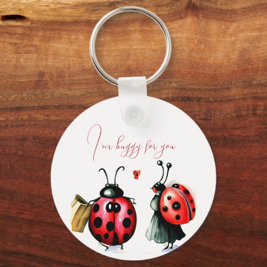 Porte-clés Carte de la Saint Valentin de Ladybug (Recto)