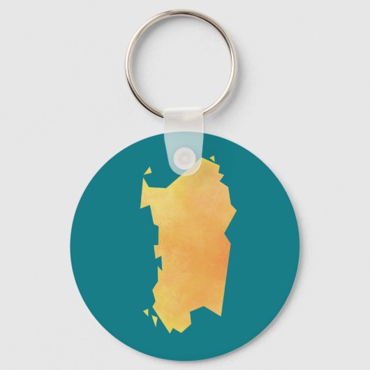 Porte-clés Carte de la Sardaigne (Recto)