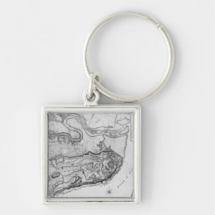 Porte-clés Carte de la ville et des environs du Québec
