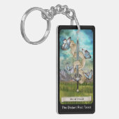 Porte-clés Carte de l'Ace des épées du pont de tarot lointain (Devant gauche)