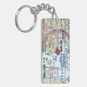 Porte-clés Carte de l'aéroport Sitka Gutierrez (Devant gauche)