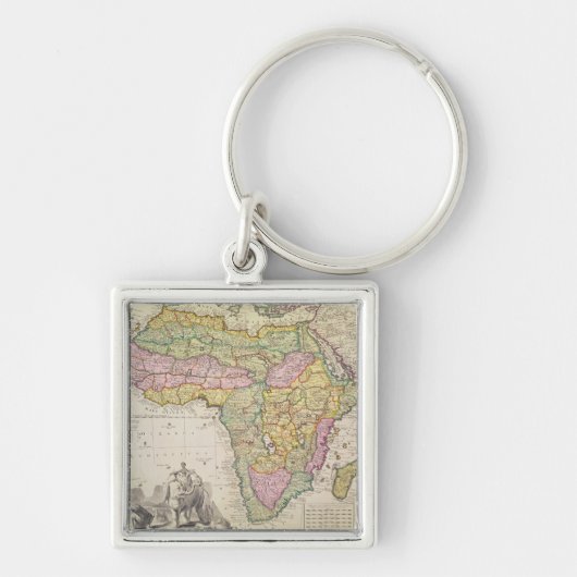 Porte-clés Carte de l'Afrique (Devant)