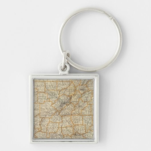 Porte-clés Carte de l'Alabama (Devant)