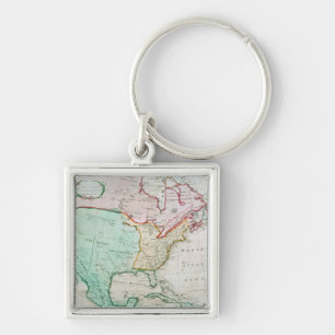 Porte-clés Carte de l'Amérique du Nord