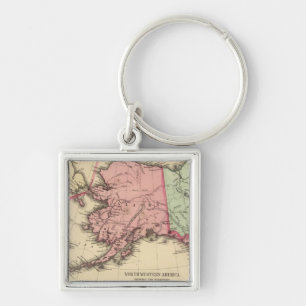 Porte-clés Carte de l'Amérique du Nord par Mitchell