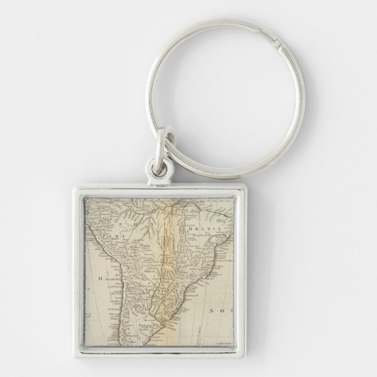Porte-clés Carte de l'Amérique du Sud 2 (Devant)