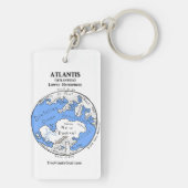 Porte-clés Carte de l'Atlantide - les deux hémisphères - (Dos)