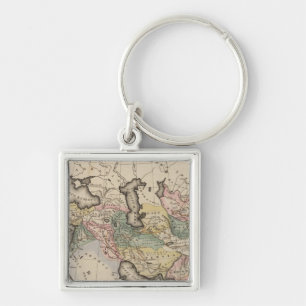 Porte-clés Carte de l'Atlas asiatique