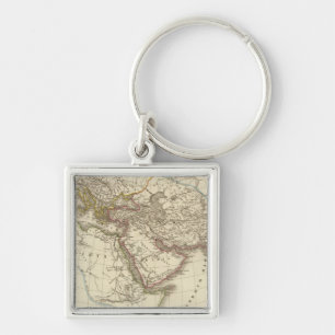 Porte-clés Carte de l'atlas de Paris