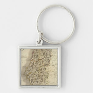 Porte-clés Carte de l'Atlas du Portugal