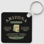Porte-clés carte de l'état d'arizona (Dos)