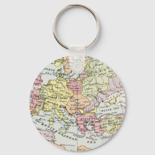 Porte-clés Carte de l'Europe la troisième croisade