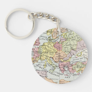 Porte-clés Carte de l'Europe la troisième croisade