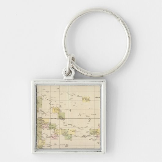 Porte-clés Carte de l'Océanie (Devant)