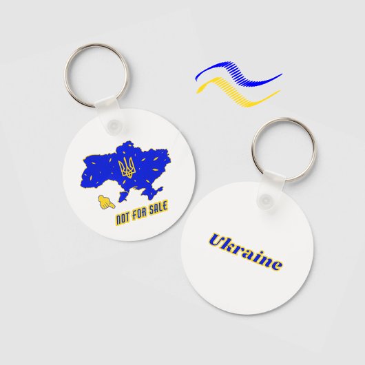Porte-clés Carte de l'Ukraine