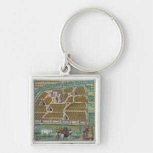 Porte-clés Carte de Moscou