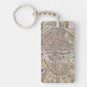 PORTE-CLÉS CARTE DE PARIS, 1581