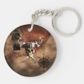 Porte-clés Carte de pirate (Dos)