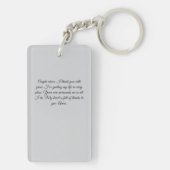 Porte-clés Carte de prière Angel (Dos)