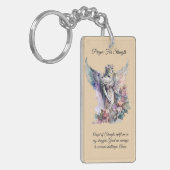 Porte-clés Carte De Prière Angel De Force (Devant gauche)