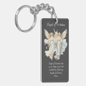 Porte-clés Carte de prière des anges de la sagesse (Devant gauche)