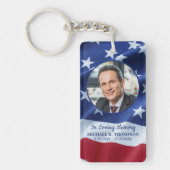 Porte-clés Carte de prière patriotique pour les funérailles c (Devant)