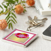 PORTE-CLÉS CARTE DE RÉALISATION "HEUREUSE SAINTE-VALENTIN" (Côté)