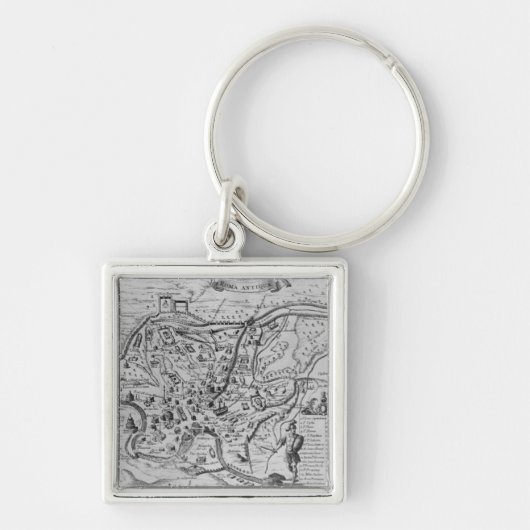 Porte-clés Carte de Rome antique (Devant)