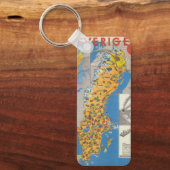 Porte-clés Carte de Suède (Recto)