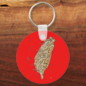Porte-clés Carte de Taïwan Keychai (Recto)