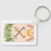 Porte-clés Carte de tarot de l'arcane majeure Hierophant (Recto)
