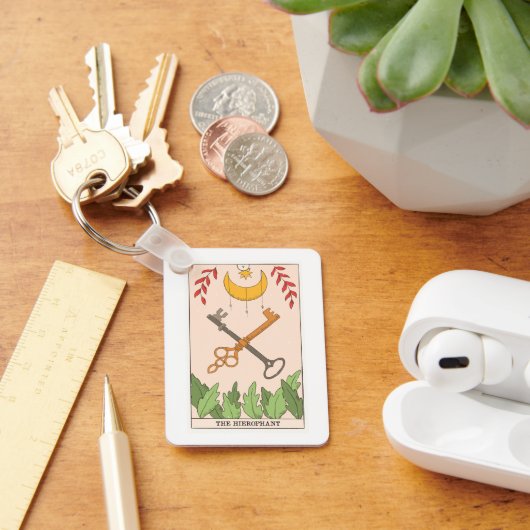 Porte-clés Carte de tarot de l'arcane majeure Hierophant (Bureau)