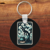 Porte-clés Carte de Tarot Gothique Supernaturelle Ghost Cauld (Recto)