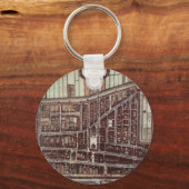 Porte-clés Carte de ville de Delft 1649 (Recto)