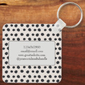 Porte-clés Carte de visite simple et élégant (Verso)