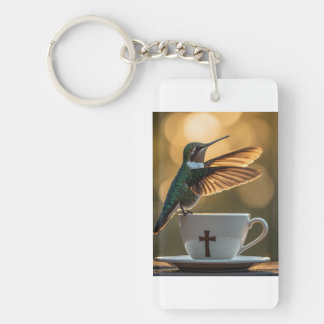 Porte-clés Carte de vœux Colibri