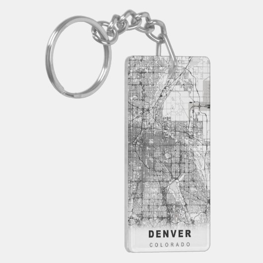Porte-clés Carte Denver (Devant gauche)
