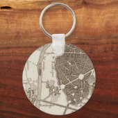 Porte-clés Carte des antiquités Paris (Recto)