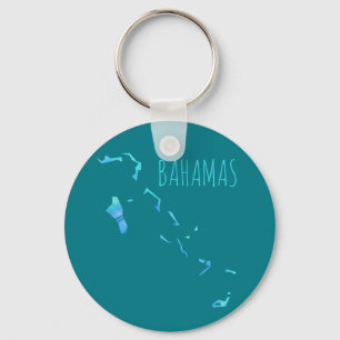 Porte-clés Carte des Bahamas