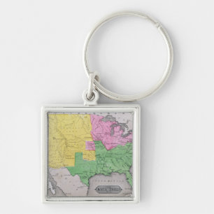 Porte-clés Carte des Etats-Unis