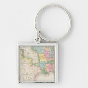 Porte-clés Carte des États-Unis d'Amérique du Nord