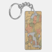 Porte-clés Carte des Etats-Unis et du Canada (Devant gauche)