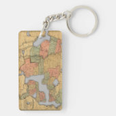 Porte-clés Carte des Etats-Unis et du Canada (Dos)