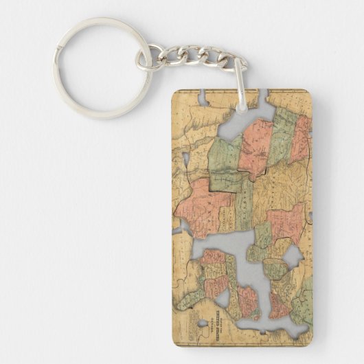 Porte-clés Carte des Etats-Unis et du Canada (Devant)