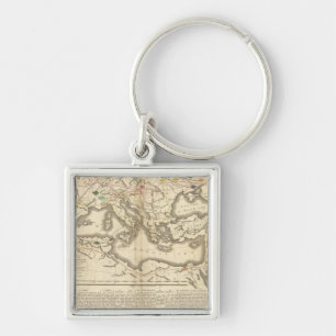 Porte-clés Carte des incursions des barbares
