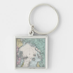 Porte-clés Carte des mers polaires