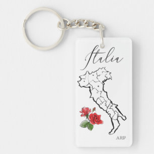 Porte-clés *~* Carte des Roses italiens Italiens de langue it