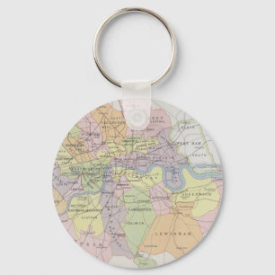 Porte-clés Carte des villes parlementaires métropolitaines