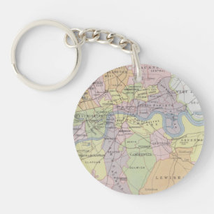 Porte-clés Carte des villes parlementaires métropolitaines